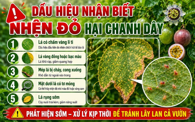 Nhện Đỏ Hại Chanh Dây: Dấu Hiệu Nhận Biết Và Cách Phòng Trị Hiệu Quả