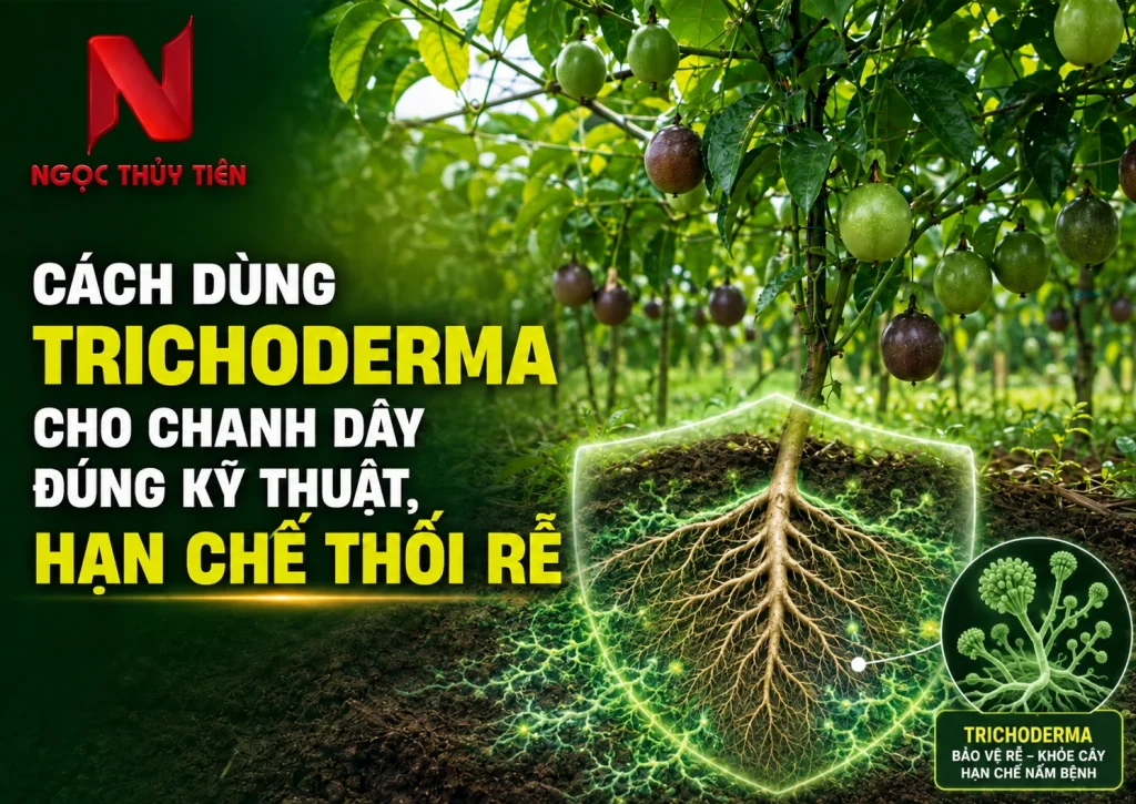 Cách Dùng Trichoderma Cho Chanh Dây Đúng Kỹ Thuật, Hạn Chế Thối Rễ