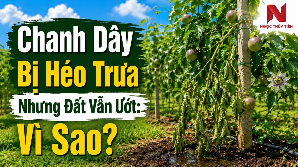 Chanh dây bị héo trưa nhưng đất vẫn ướt – nguyên nhân và cách xử lý