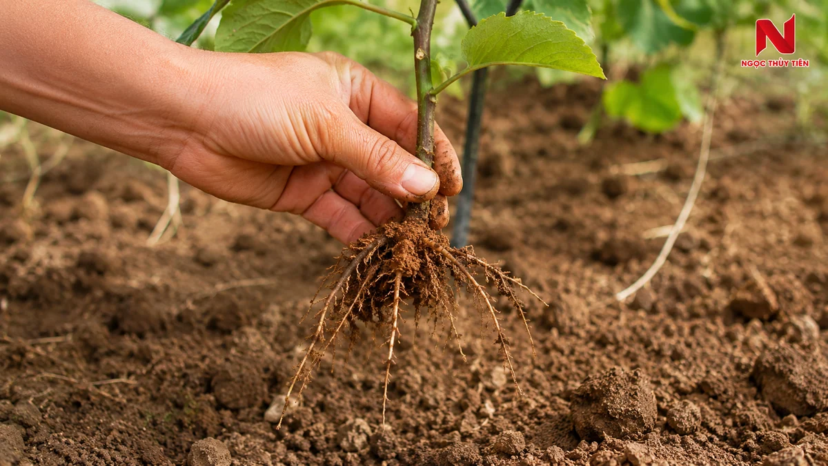 Bộ rễ chanh dây phát triển kém khi đất quá chua