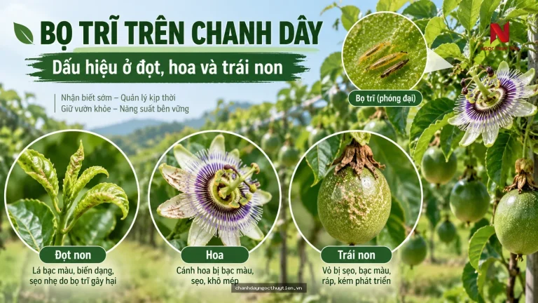 Bọ Trĩ Trên Chanh Dây: Dấu Hiệu Ở Đọt, Hoa Và Trái Non
