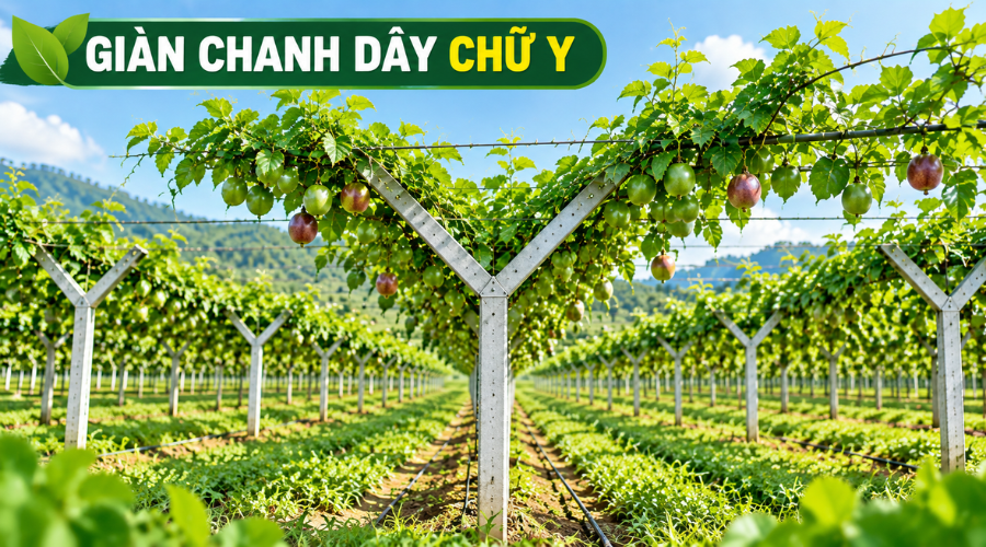 Các loại giàn chanh dây phổ biến hiện nay gồm chữ T chữ Y và truyền thống
