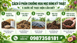 Cách ủ phân chuồng hoai mục đúng kỹ thuật