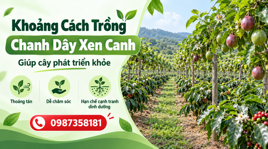 Khoảng cách trồng chanh dây