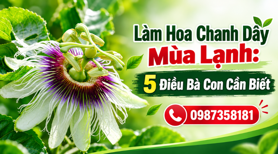 Làm hoa chanh dây mùa lạnh 5 điều bà con cần biết